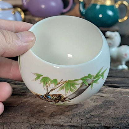 160ML！！！Ancient Chinese Colored Insect Master Tea Cup