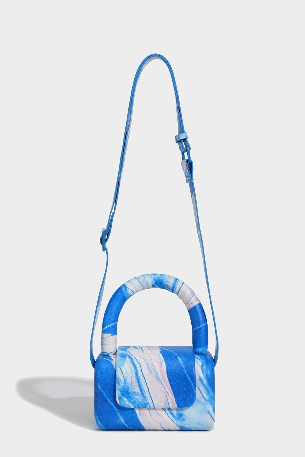 Cylindrical Handbag Luxury Polyester Style Small Shoulder Bags 16*10*10CM Square