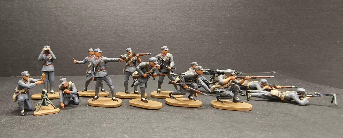 1:72 scene soilder Eighth Route Army War II China battlefield soilder