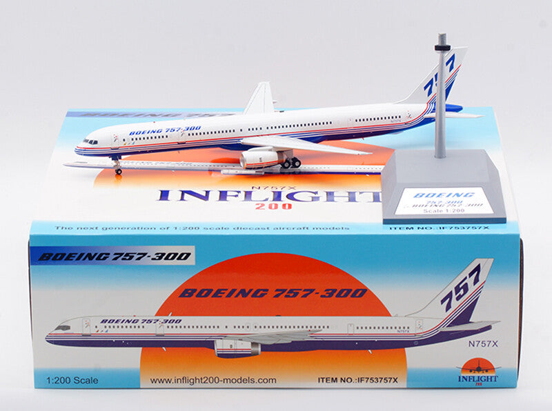 1:200 28CM InFlight BOEING 757-300 Passenger Airplane Diecast Aircraft Model