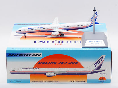 1:200 28CM InFlight BOEING 757-300 Passenger Airplane Diecast Aircraft Model
