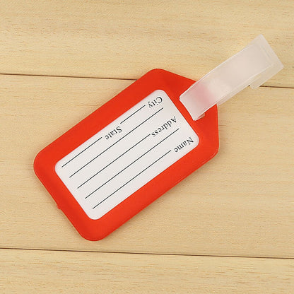 Luggage Tag Plastic Baggage Tags Women Men Boarding Shipping Suitcase ID Address