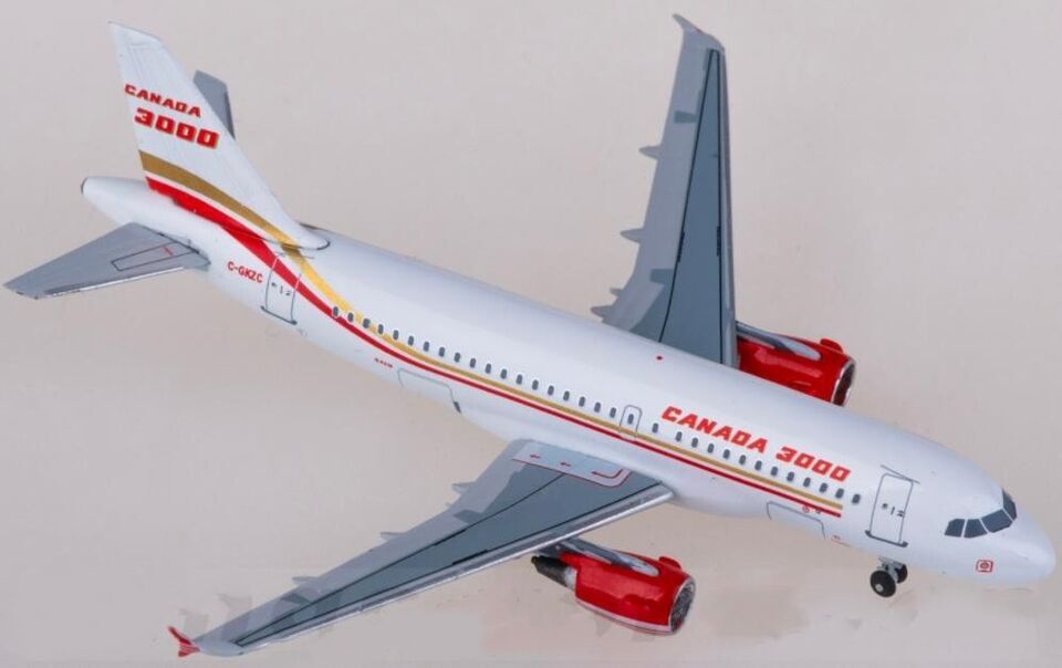1:400 Aeroclassics CANADA 3000 AIRBUS A319 Passenger Airplane Diecast Model