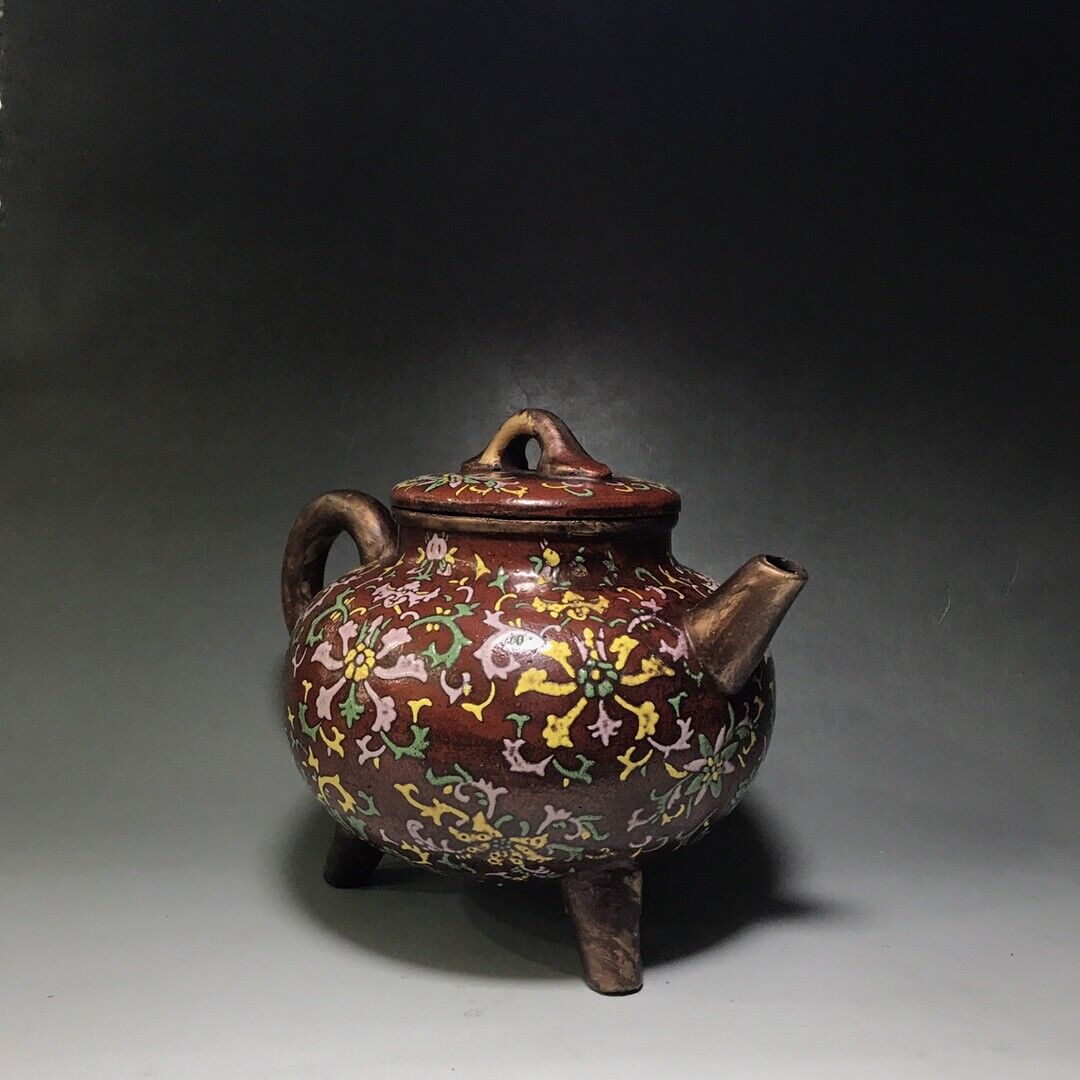 Chinese Yixing Zisha Clay Handmade Exquisite Teapot（三足如意壶）