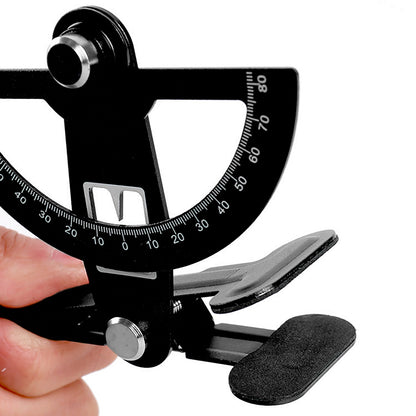 Anodized Aluminum Throw Meter Rudder Angle Ruler Black For RC Model Airplane A