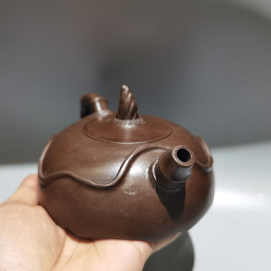 Chinese Yixing Purple Clay Teapot Zisha Ceremony Bamboo Teaware Collection Rare