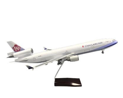 47CM 1:130 CHINA AIRLINES MD-11 Plane Aircraft Led Sound Light Resin Model