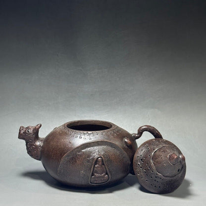 Chinese Yixing Zisha Clay Handmade Exquisite Teapot （籠头竹笋壶 底款：供春）