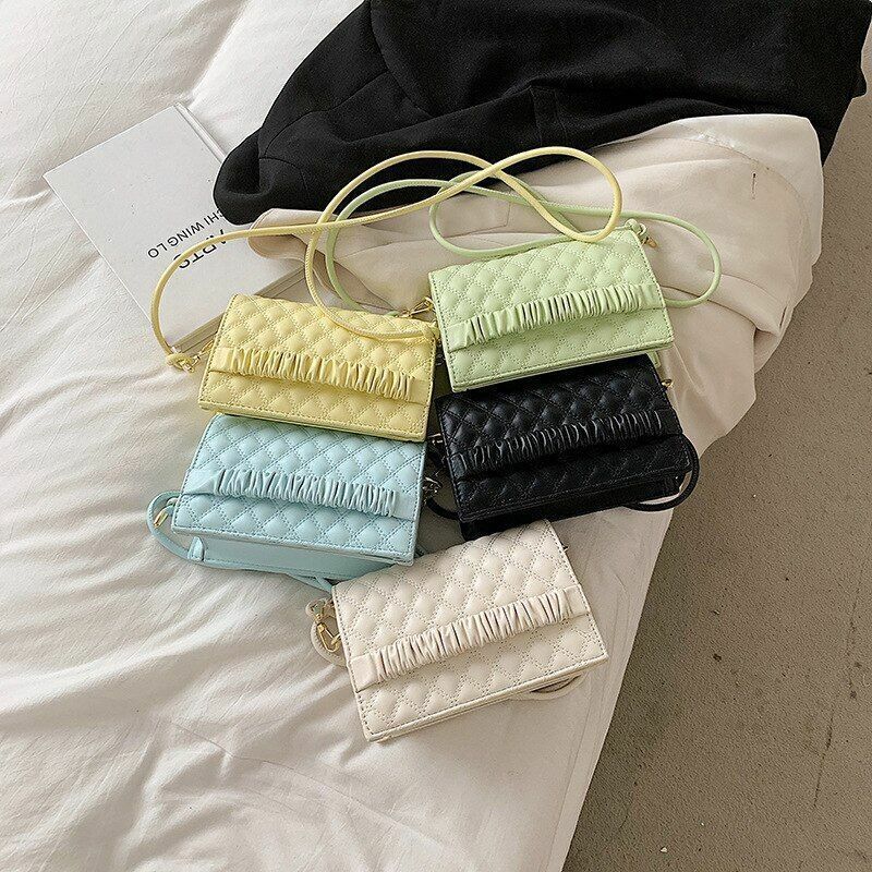 Crossbody Ladies Simple Leather Fashion Soft Evening Female Shoulder Bag Totes