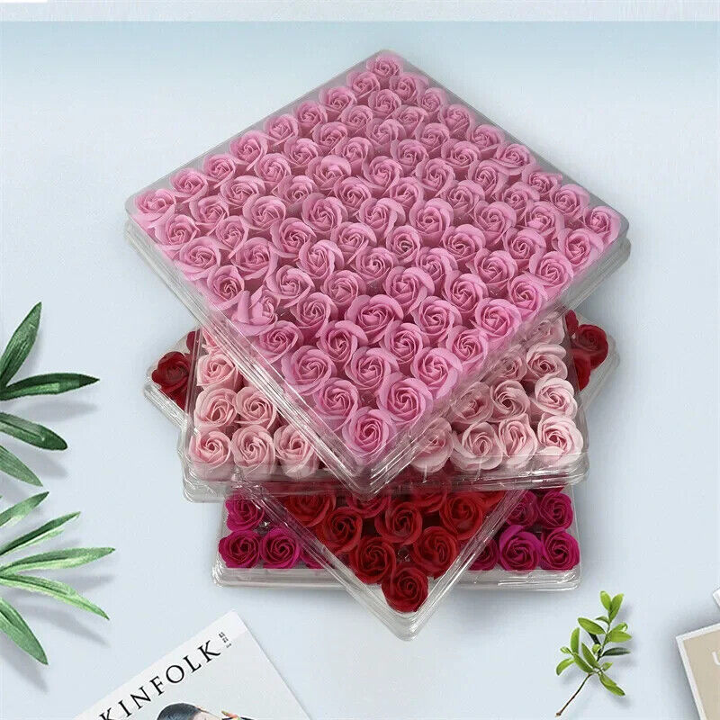Bath Soap 81Pcs Lot Rose Flower Body Floral Scented Valentines Day Gift Holding