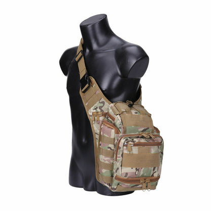 Large Military Sling Backpack Tactical Shoulder Bag Waterproof Outdoor Camping