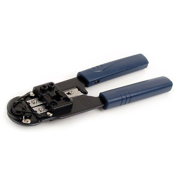 RJ45 8P8C Crimping Tool - Modular Plug Crimper with Flat Cable Cutter / Stripper