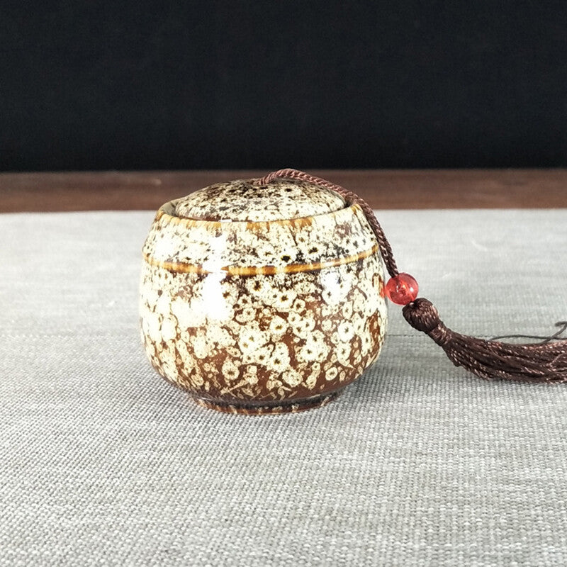 Storage Tank Teapots Canned Chinese Porcelain Ceramic Tea Candy Coffee Canister
