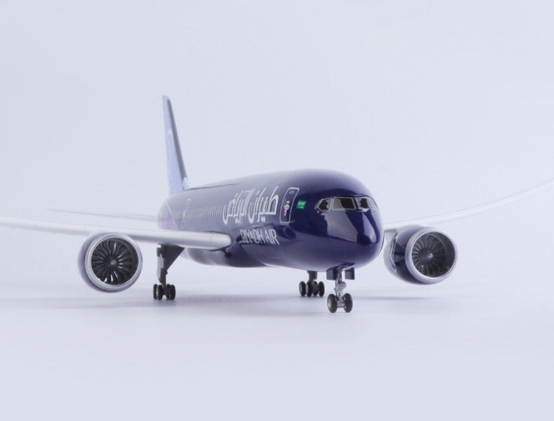 1:130 43CM RIYADH AIR BOEING 787 Airplane Landing Gear Resin Aircraft Model