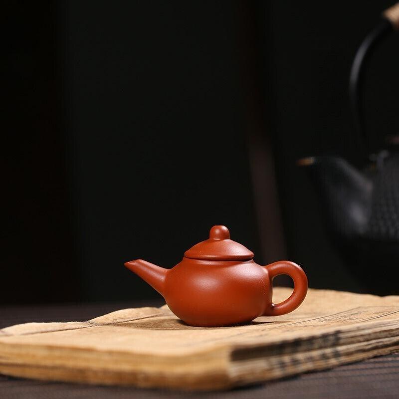 Mini Tea Pot Yixing Zisha Dahongpao Clay Tea Pet Home Decoration On Tea Tray Pot