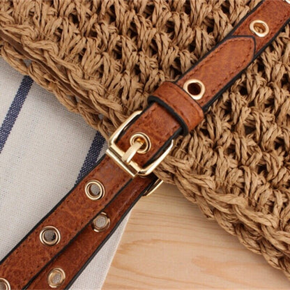 New Tassel Straw Beach Bag Crochet Handwoven Casual Womens One-Shoulder Bag