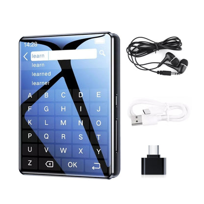 MP3 Player 2.4'' Full-touch HD Screen BT 5.0 HiFi Audio Voice Recorder FM Radio