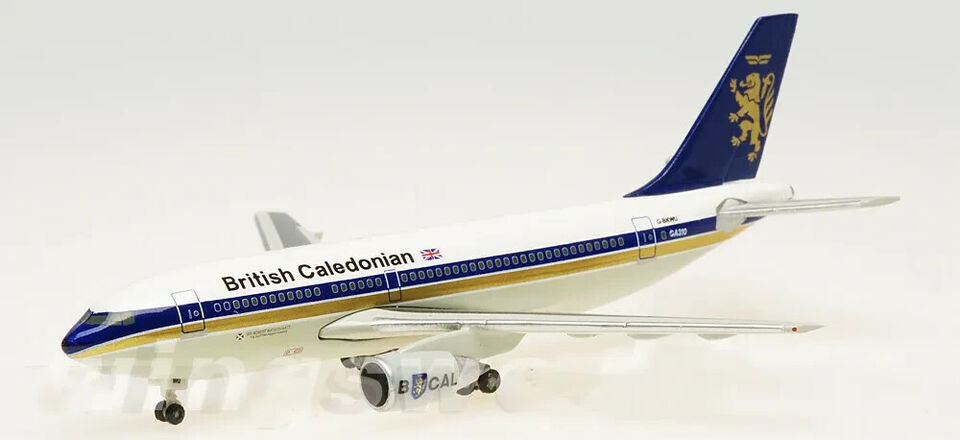 1:500 Herpa British Caledonian AIRBUS A310-200 Passenger Airplane Diecast Model