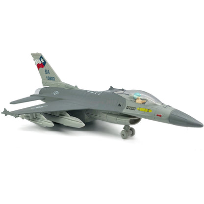 1:72 F16 Fighter Jet Airplane Model Diecast Military Toy Airplane for Boys Gray