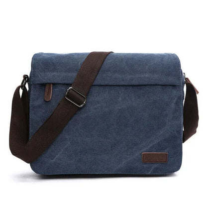 Solid vintage Canvas Messenger Satchel Bags Shoulder Bag Men