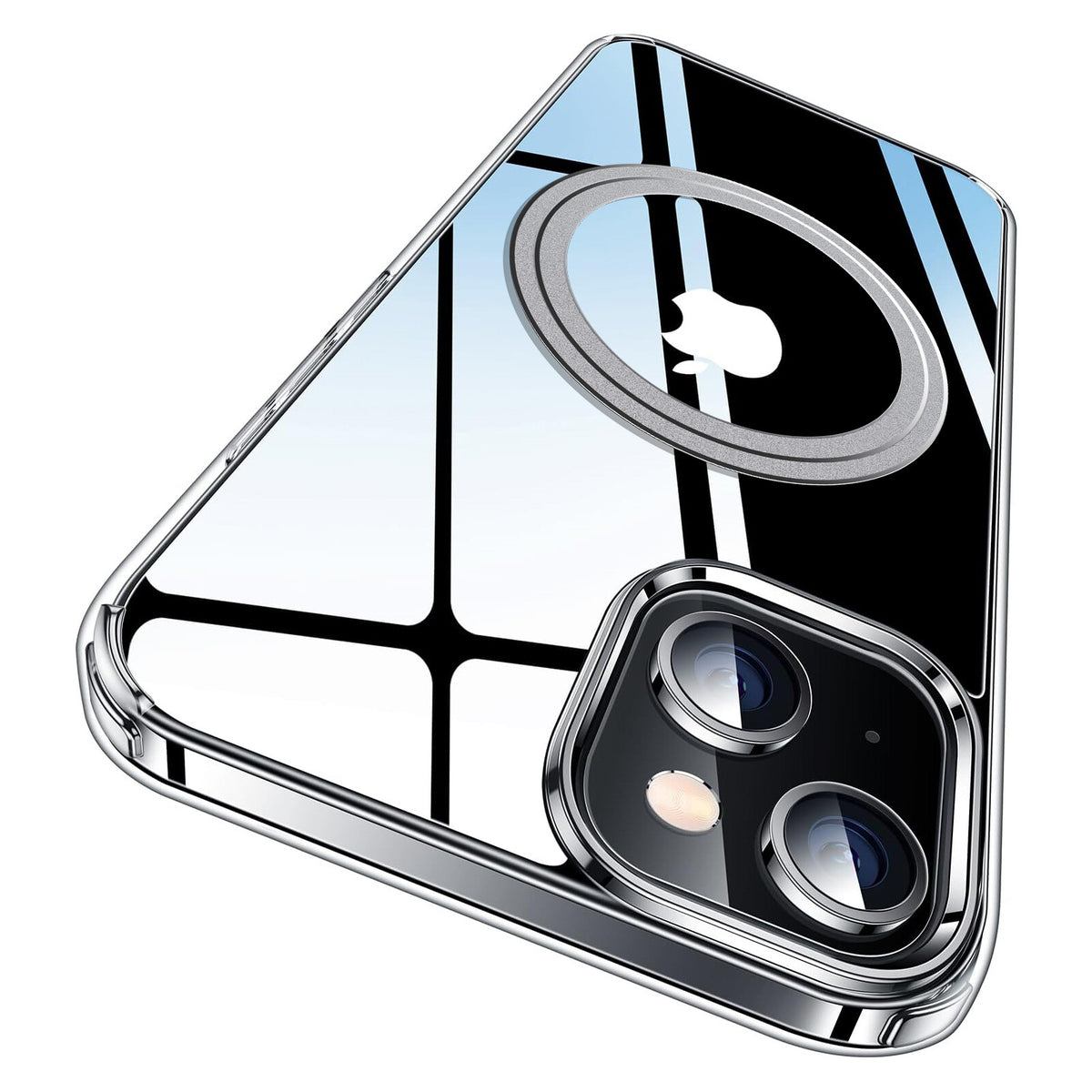 For iPhone 16/15/14/13 Pro Max Case Clear Compatible with Magnetic Non-yellowing