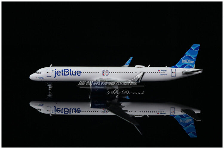 1:400 GeminiJets JetBlue BOEING A321neo Airplane Diecast Plane Aircraft Model