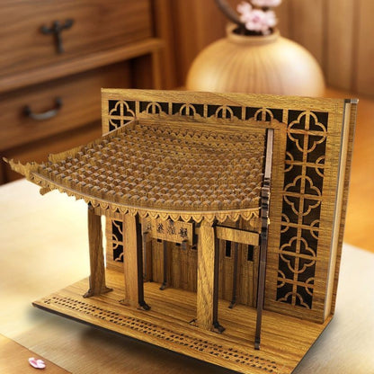 Wooden Paifang Arch Model Mortise Tenon Desk Decor Housewarming Gift