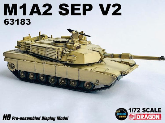 1/72 US M1A2 SEP V2 Abrams Tank Model