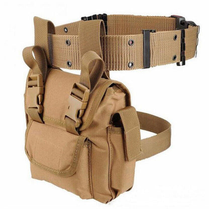 Outdoor Multi-function Leg Bag Tactical Waist Belt Pouch Accessories Tools Bag