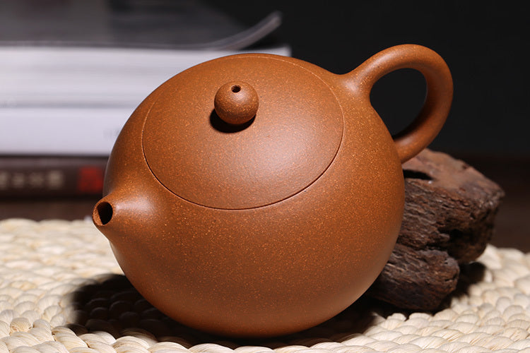 Ball Shaped Infuser Holes Marked Xishi Pot Chinese Yixing Old Duan Clay Tea Pot
