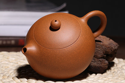 Ball Shaped Infuser Holes Marked Xishi Pot Chinese Yixing Old Duan Clay Tea Pot