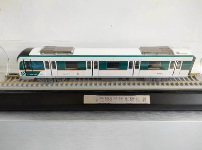 1:68 40CM Qingdao Metro Line 3 Subway Train Passenger Car Diecast Model