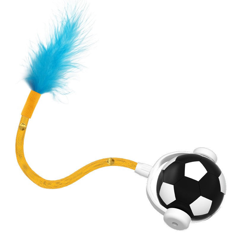 Electric cat toy, dog rolling ball toy, interactive pet jumping ball cat toy--