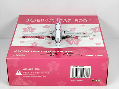1:400 Phoenix JAPAN TRANSOCEAN AIR BOEING B737-800 Diecast Aircraft Plane Model