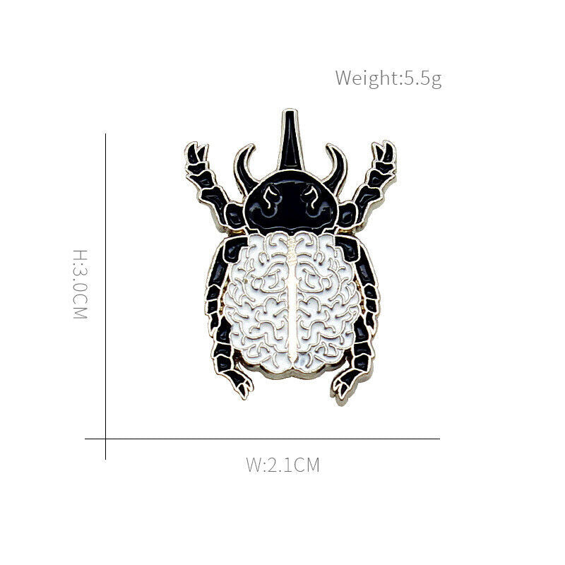 Punk Funny Enamel Brooch Lapel Funny Pin Creative Badge Collar Bag Decor Gi