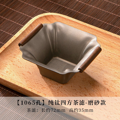 Pure Titanium Tea Leakage Tea Filter Tea Brewing Filter Tea Water Separator