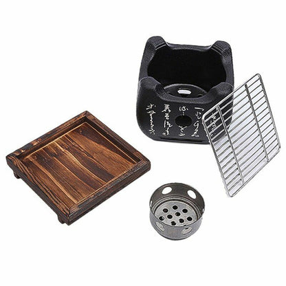 Portable Japanese Grills Charcoal Aluminium Alloy Indoor Outdoor Camping Picnic