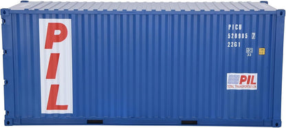 1:20 PIL 20GP Shipping Container Model Abs Resin & Wood Toy Home Decoration Gift