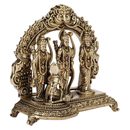 Ram Darbar Lord Rama Sita Laxman Hanuman Brass Family Statue Figurine Sculpture