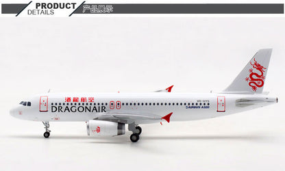 1:200 JC Wings Dragonair Airbus A320 Passenger Airplane Diecast Aircraft Model