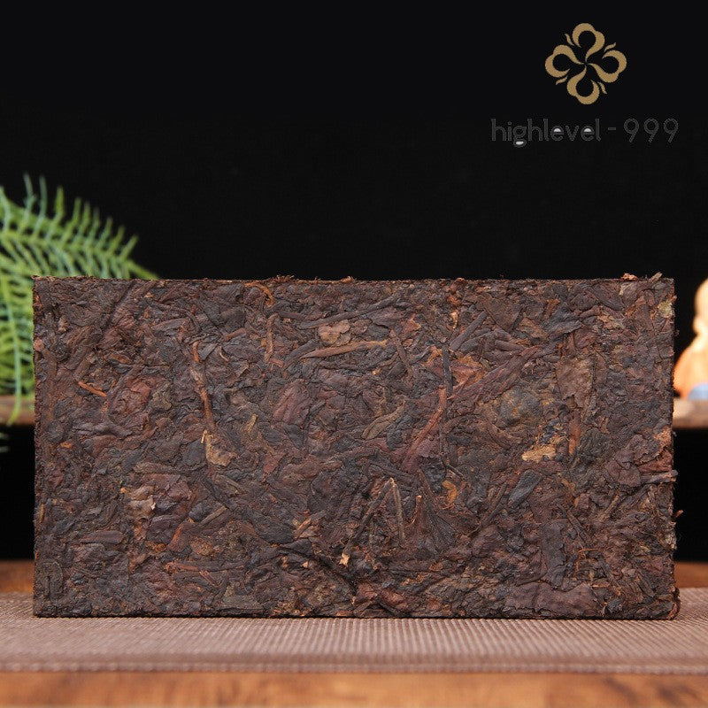 500g Ripe Pu'er Tea Brick Yunnan Menghai Old Tree Camphor Aroma Aged Leaf Tea