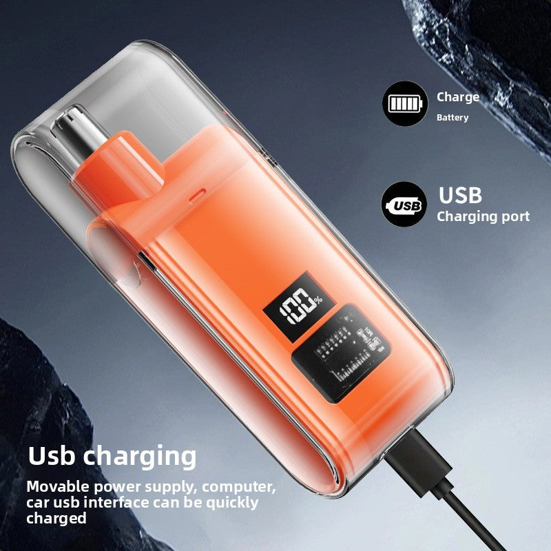 Ear and Nose Hair Trimmer with LED Display USB Rechargeable Water Resistant