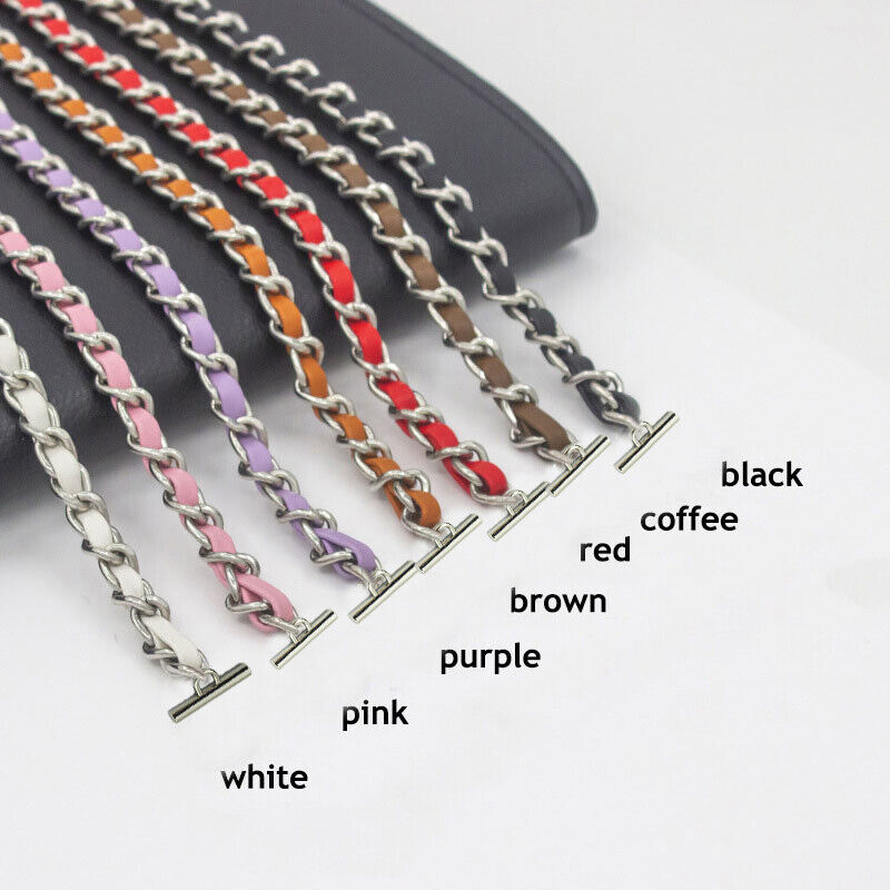 T Buckle Metal Purse Chain Strap Handle Shoulder Crossbody Bag Replacement
