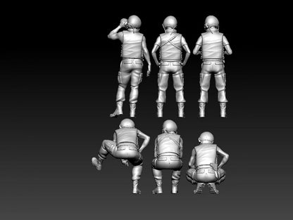 1/72/48/35/87/100/144 Cold War Vietnam War US Tank Troops 6-person team