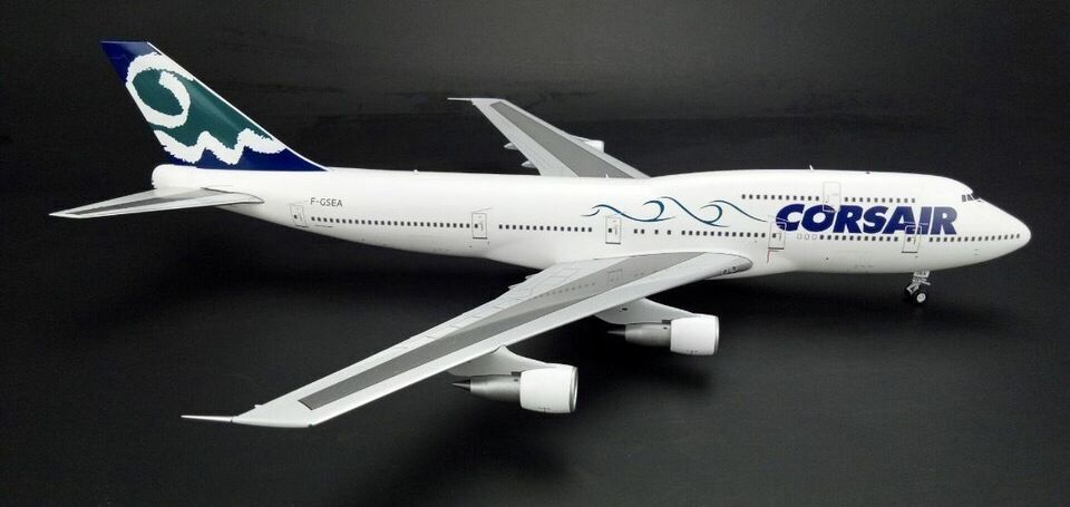 1:200 35CM JC WINGS CORSAIR BOEING 747-300 Passenger Airplane Diecast Model
