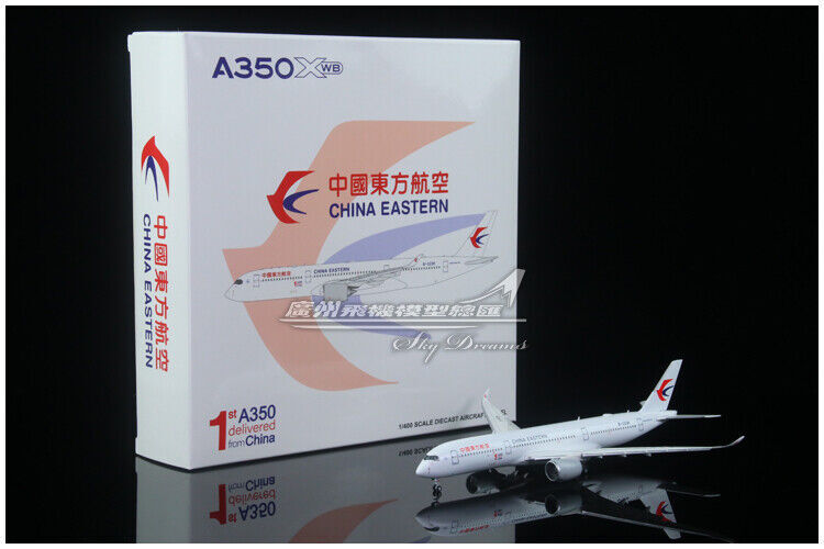 1:400 JC Wings CHINA EASTERN AIRBUS A350-900XWB Airplane Flap Down Diecast Model