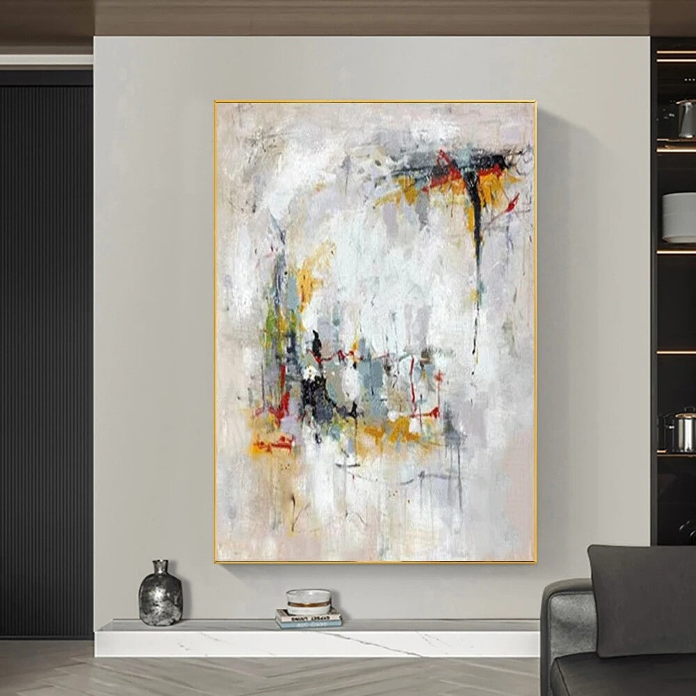Abstract Art Oil Painting Handmade Artwork Thick Texture Knife Painting Modern