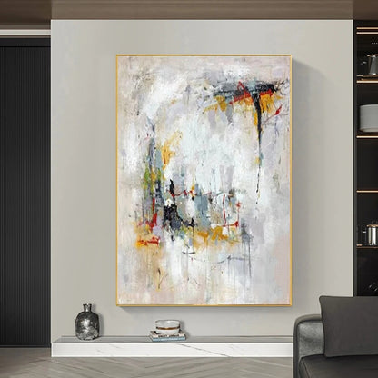 Abstract Art Oil Painting Handmade Artwork Thick Texture Knife Painting Modern