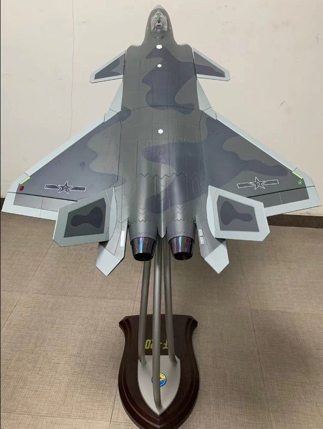 1:18 120CM CHINA J-20 Stealth Fighter Jet Plane Diecast Military Aircraft Model