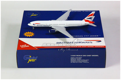 1:400 GeminiJets BRITISH AIRWAYS B777-200ER Airplane Diecast Aircraft Model